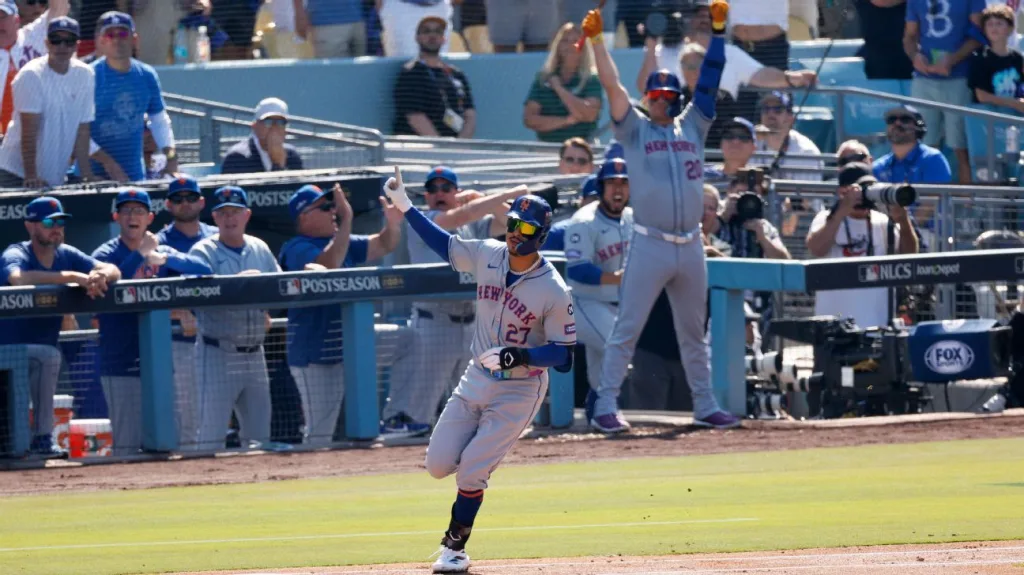 Mark Vientos slam lifts Mets to Game 2 win, ties NLCS vs. Dodgers