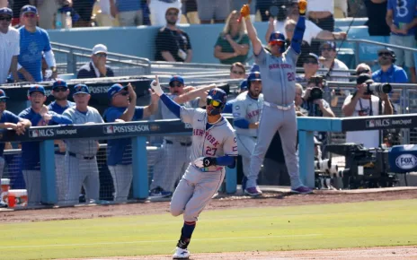 Mark Vientos slam lifts Mets to Game 2 win, ties NLCS vs. Dodgers