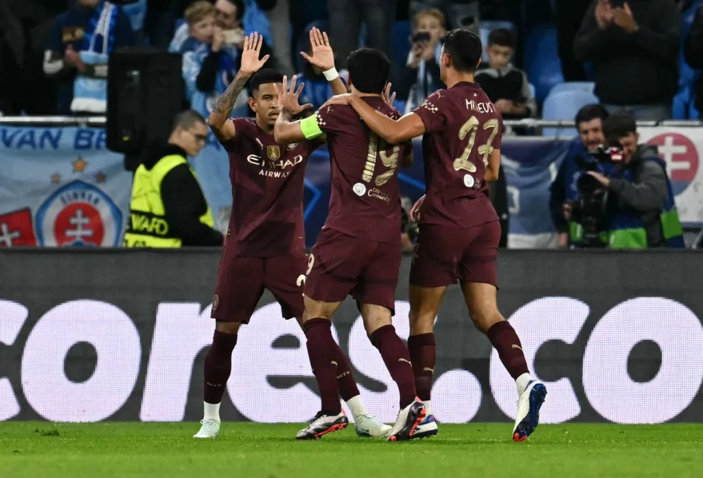 Slovan Bratislava vs Manchester City LIVE: Champions League latest score and updates as Gundogan strikes early