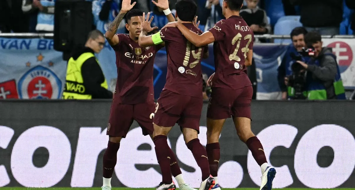 Slovan Bratislava vs Manchester City LIVE: Champions League latest score and updates as Gundogan strikes early