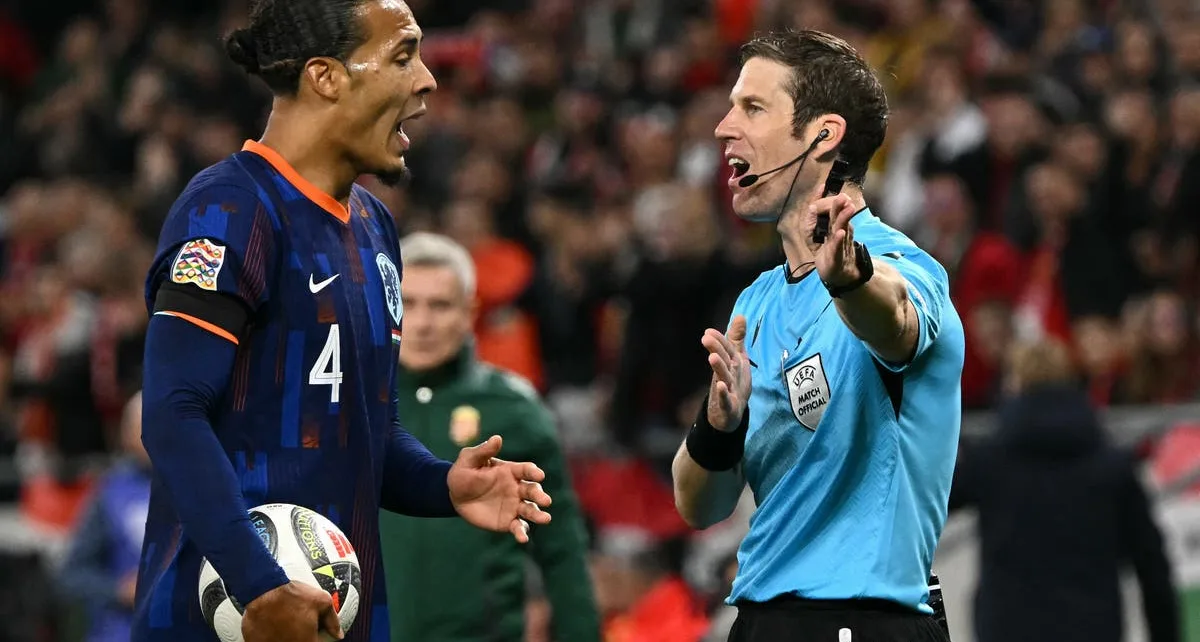 Ronald Koeman fumes after Virgil van Dijk sent off before Netherlands’ key clash with Germany