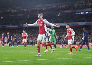 Arsenal boss Arteta delighted with King Kai as he scores again to see off PSG