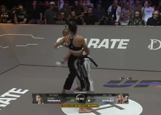 Familial left hook! Watch Alex Pereira’s sister Aline score monster KO at Karate Combat 50