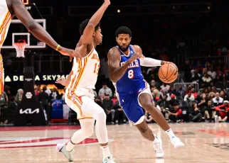 3 observations after Paul George exits with left knee injury in Sixers’ preseason win