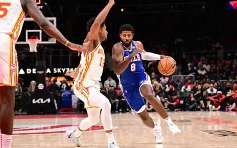 3 observations after Paul George exits with left knee injury in Sixers’ preseason win