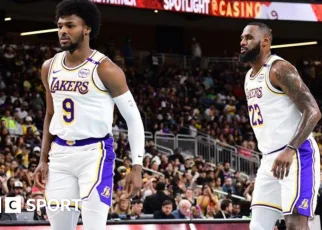 LeBron James and Bronny James make NBA father and son history with Los Angeles Lakers