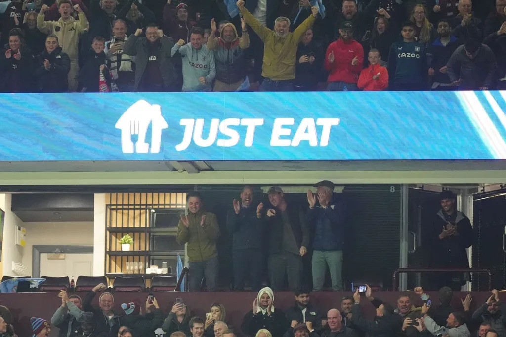 Prince of Wales celebrates Aston Villa’s Champions League win over Bayern Munich