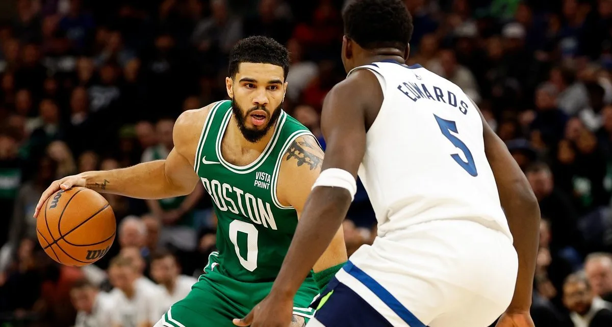 Anthony Edwards trash talks Jayson Tatum in ‘Starting 5′ clip