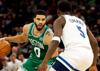 Anthony Edwards trash talks Jayson Tatum in ‘Starting 5′ clip