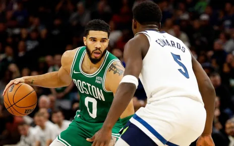 Anthony Edwards trash talks Jayson Tatum in ‘Starting 5′ clip