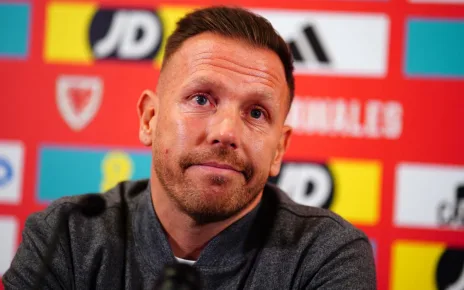 Craig Bellamy reacts after Wales throw away Nations League lead over Iceland