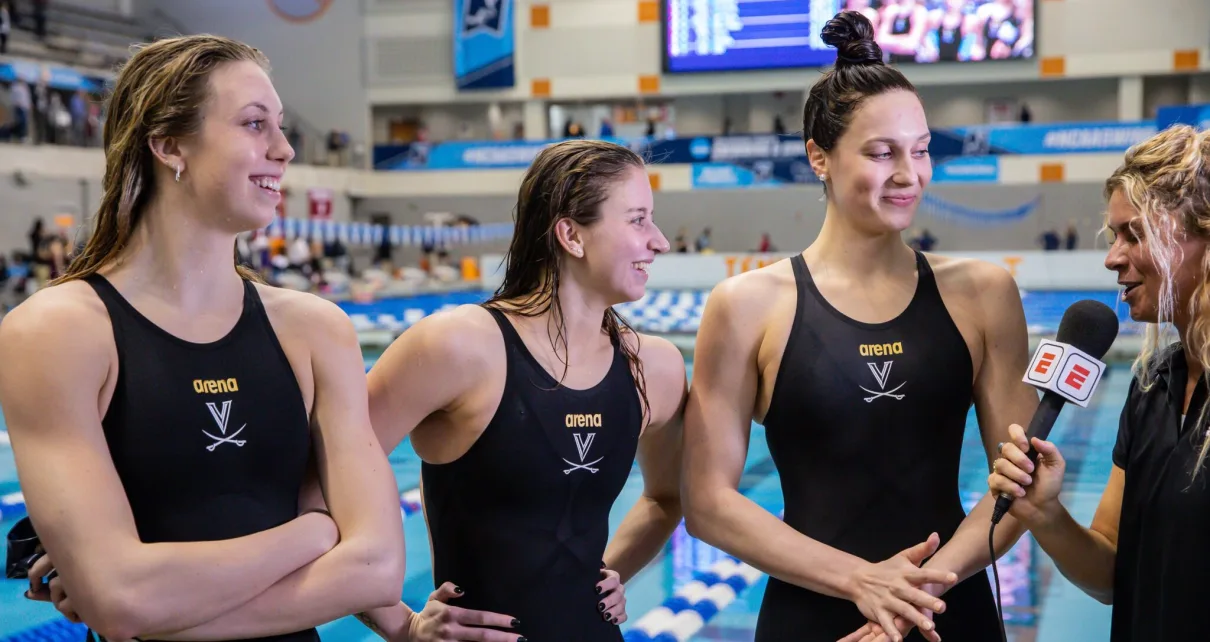 Five UVA Olympians Throw Ceremonial First Pitch at Washington Nationals Games