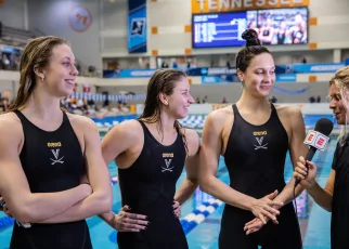 Five UVA Olympians Throw Ceremonial First Pitch at Washington Nationals Games