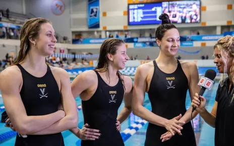 Five UVA Olympians Throw Ceremonial First Pitch at Washington Nationals Games