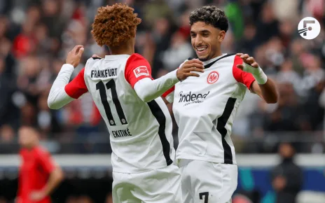 Hugo Ekitike and Omar Marmoush, the centre-forward pairing firing for Frankfurt