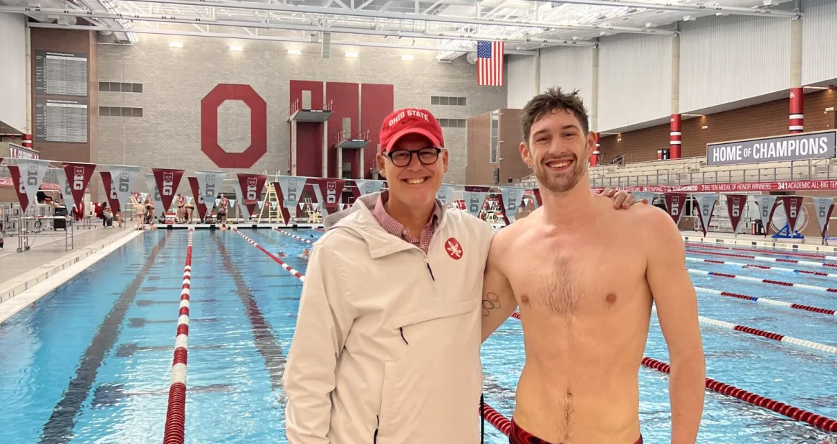 Hunter Armstrong Returns to Train at Ohio State Toward LA2028 Olympics