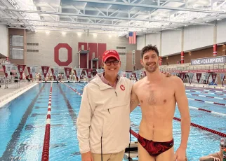 Hunter Armstrong Returns to Train at Ohio State Toward LA2028 Olympics