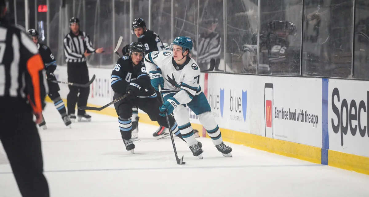 San Jose Sharks’ Macklin Celebrini Scores 1st Career Goal – The Hockey Writers – NHL News