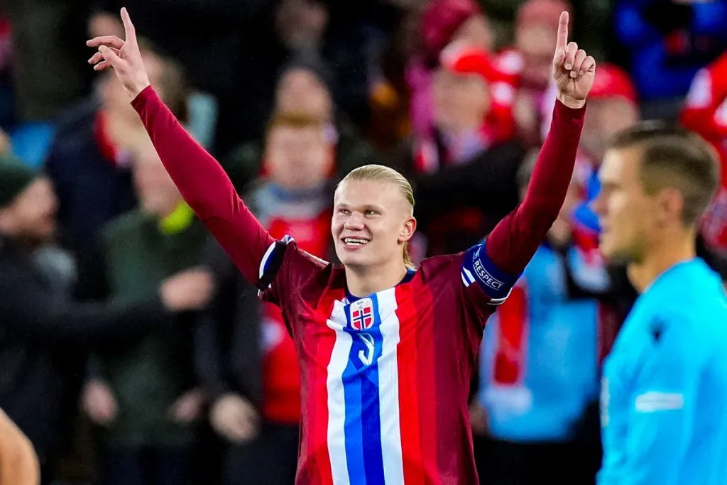 Erling Haaland becomes Norway’s all-time record goalscorer in just his 36th international match