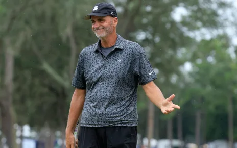 Rocco Mediate wins a trophy for Francesca as he captures Furyk & Friends on second playoff hole