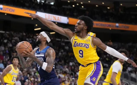 Lakers fall in preseason opener to the Timberwolves