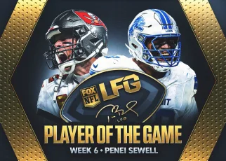 Tom Brady’s LFG Player of the Game for Week 6: Lions OL Penei Sewell