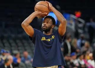 Healthy Wiggins practices, but Warriors preseason status undecided