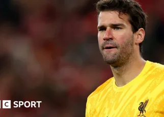 Alisson: Liverpool goalkeeper set for at least one month out injured