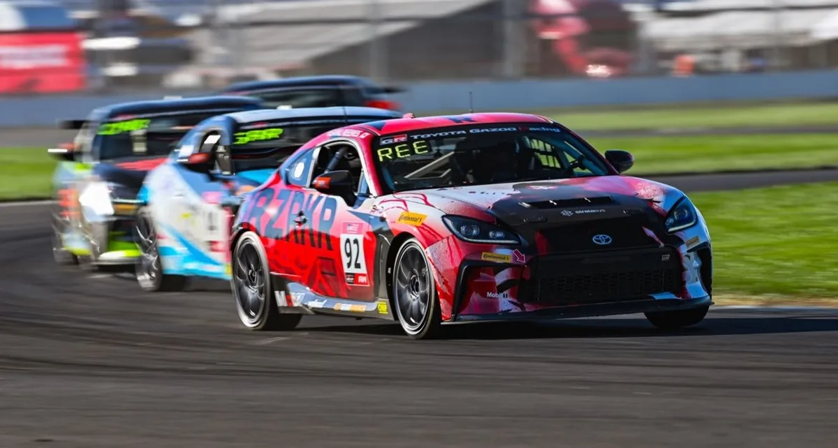 Keanu Reeves races the Toyota GR Cup season finale