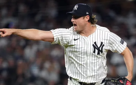 Gerrit Cole shaky for Yankees in ALDS Game 1 vs. Royals