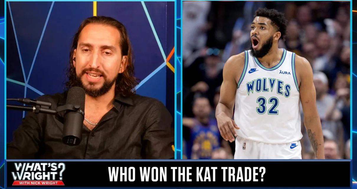 Nick questions the ‘weird’ Karl-Anthony Towns trade between the T-Wolves and Knicks | What’s Wright?