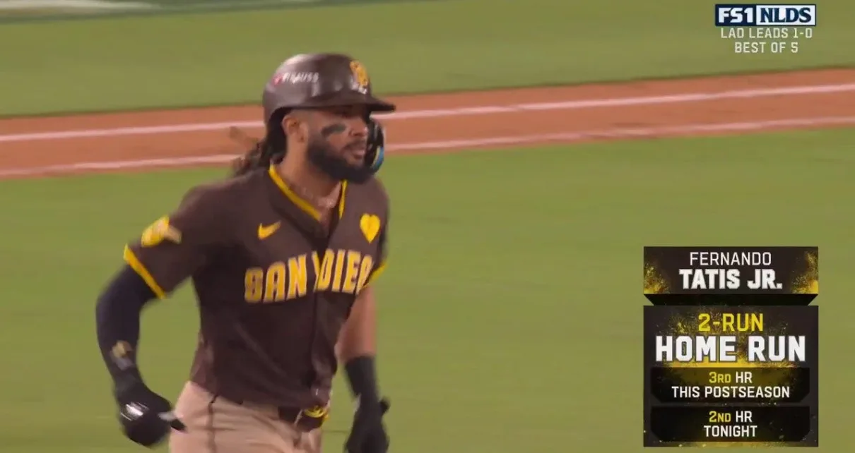 Fernando Tatis Jr. crushes a solo home run, extending Padres' lead over Dodgers