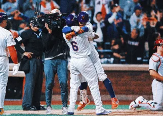 Lindor’s grand slam sends Mets into NLCS with 4-1 win over Phillies in Game 4 of NLDS