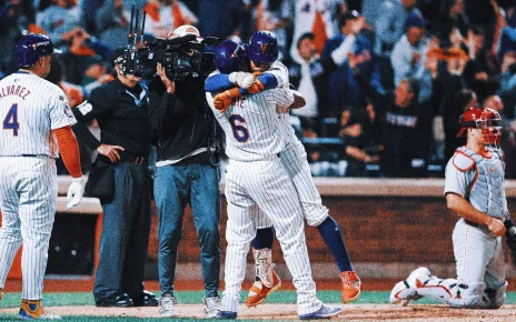 Lindor’s grand slam sends Mets into NLCS with 4-1 win over Phillies in Game 4 of NLDS