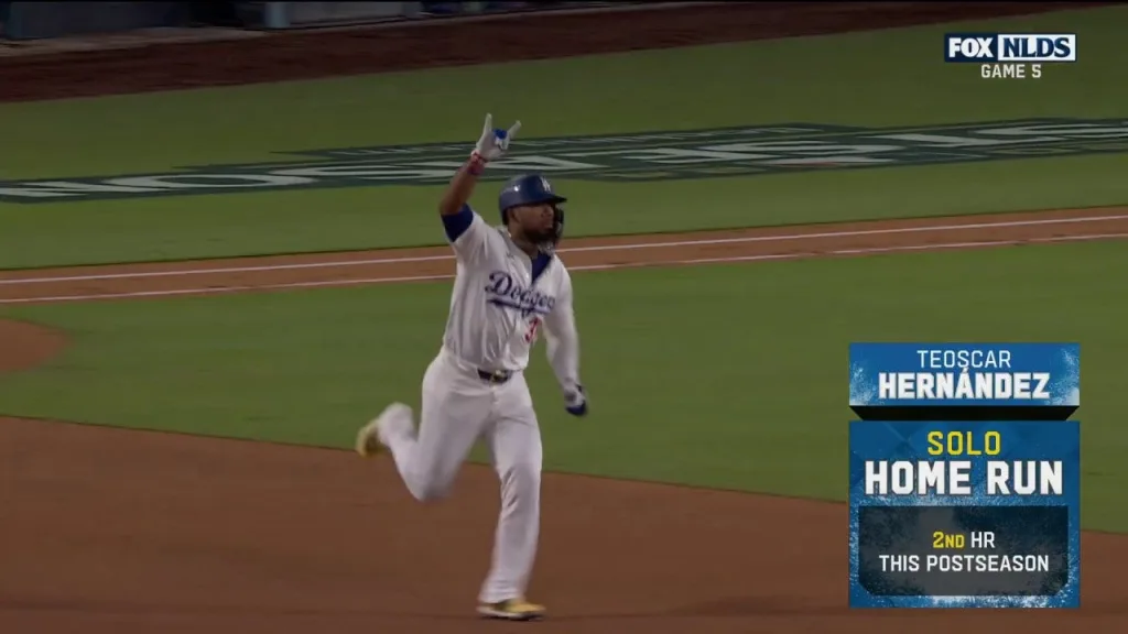 Teoscar Hernández crushes solo home run to extend Dodgers' lead to 2-0 over Padres