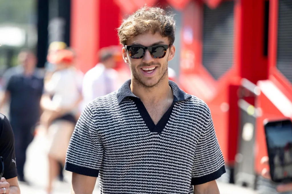 Pierre Gasly attends Paris Fashion Week with his girlfriend