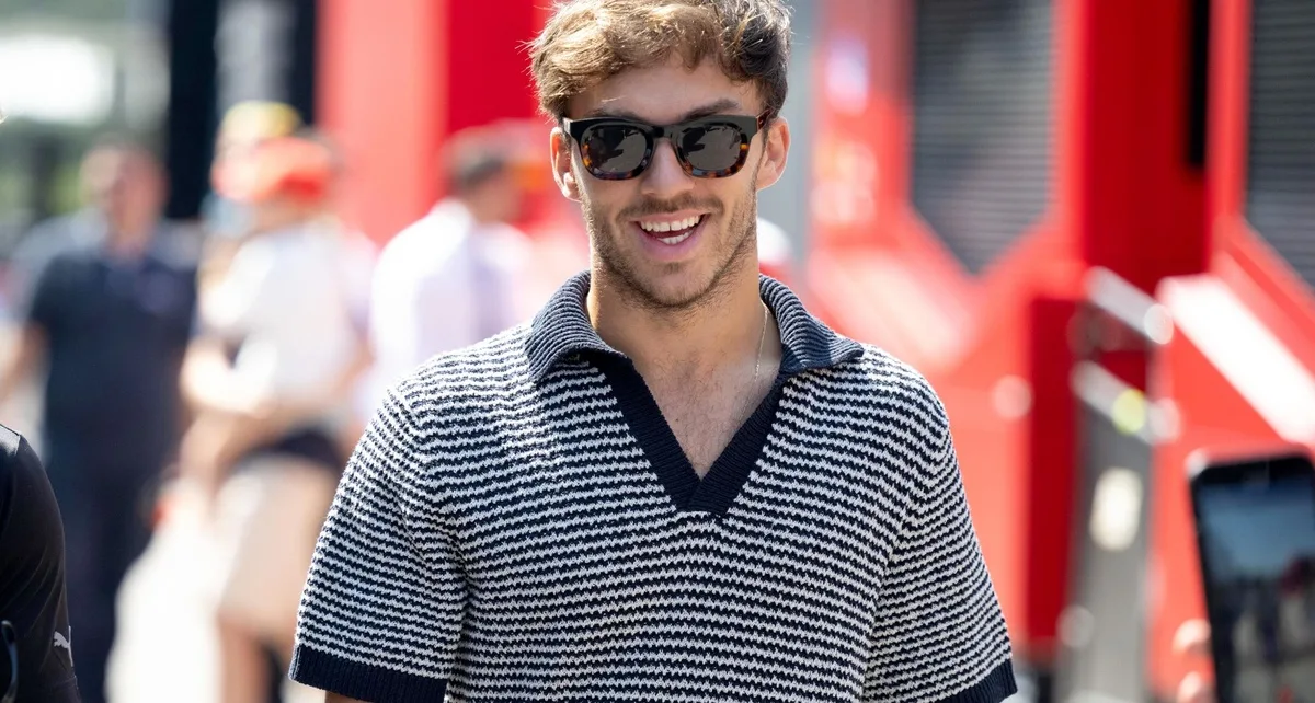 Pierre Gasly attends Paris Fashion Week with his girlfriend