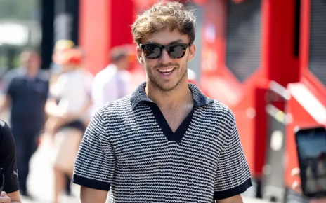 Pierre Gasly attends Paris Fashion Week with his girlfriend