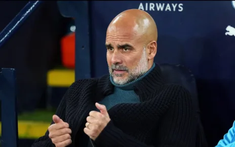 ‘Bring me the bill’: Pep Guardiola makes gesture to Man City fans | Sport