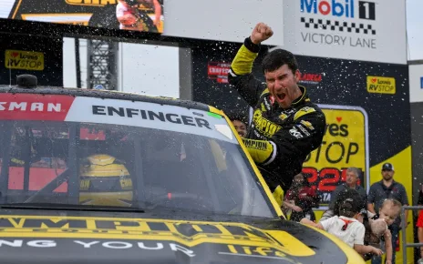 Grant Enfinger secures title shot with NASCAR Truck win at Talladega