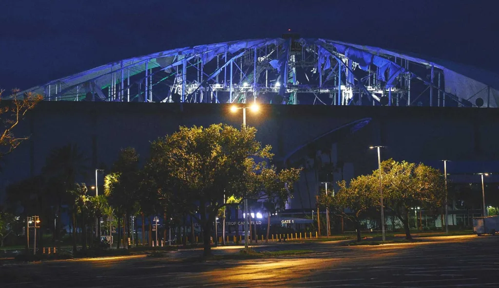 Rays say it may take ‘weeks’ to assess stadium damage in wake of Milton