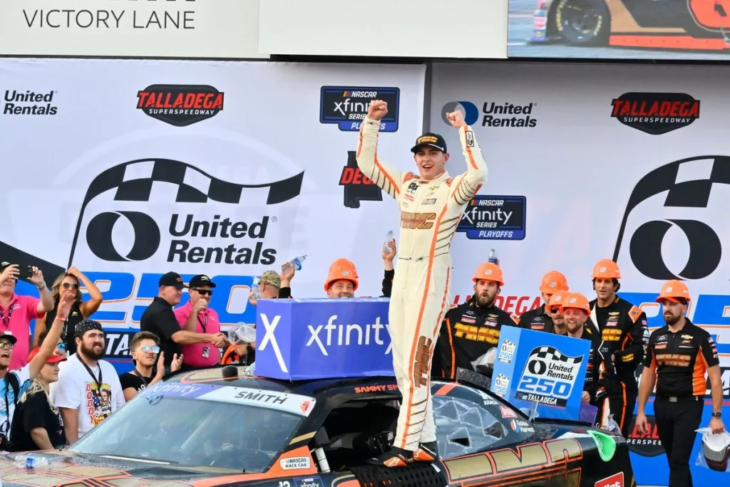 Sammy Smith upsets the playoff picture with Talladega Xfinity win