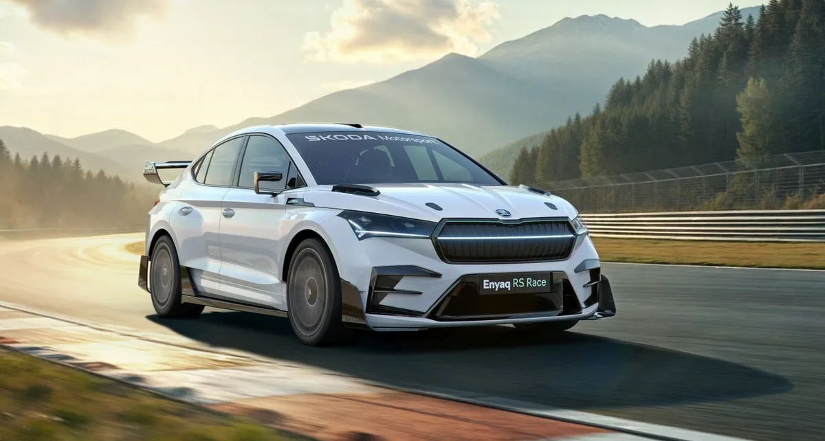 Skoda reveals Rally2-inspired EV race car concept