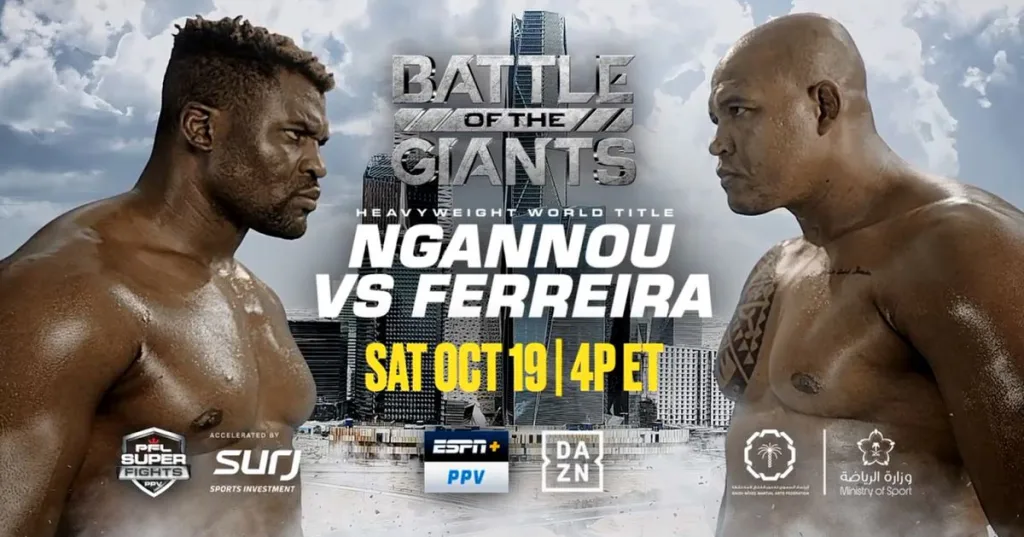 Get hyped! PFL’s ‘Battle of the Giants’ first video trailer drops for ‘Ngannou vs. Ferreira’ | Video