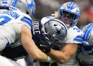 Lions crush Cowboys on Jerry Jones’ birthday; Dodgers win NLCS Game 1; Liberty even WNBA Finals