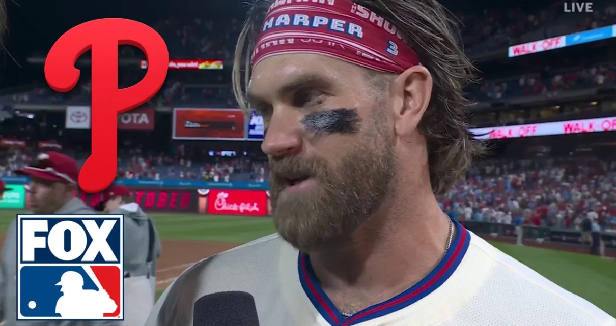 Bryce Harper & Nick Castellanos speak on Phillies clutch 7-6 win over Mets in NLDS